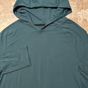 Lululemon License To Train Hoodie Mens Large Green Gym Lounge Running Stretch